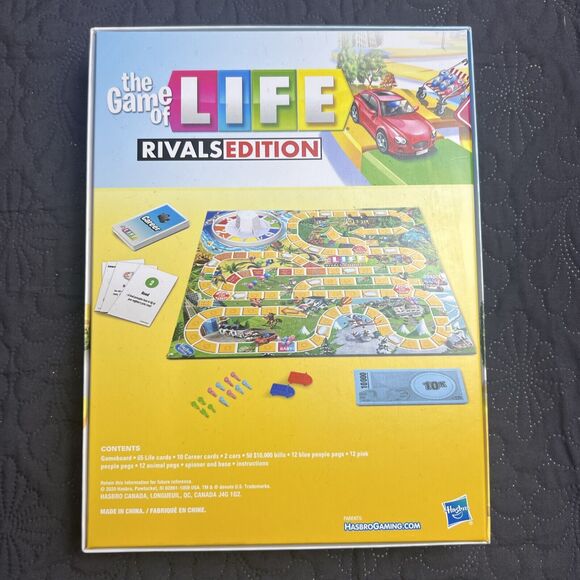 Hasbro The Game of Life Rivals Edition Board Game 2 Player Game Age 8+ NEW - E9A - Picture 2 of 7